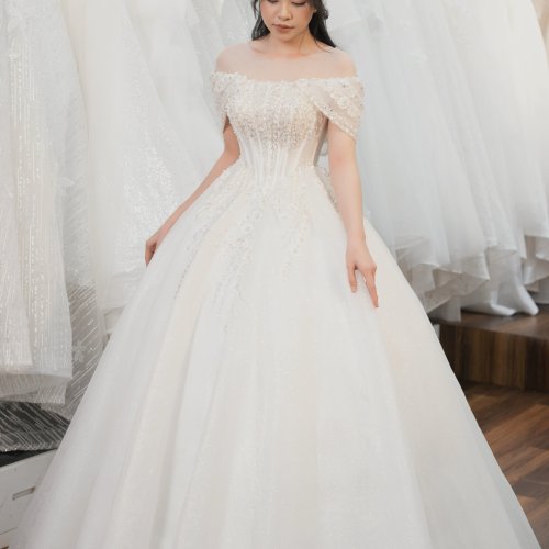 VÁY CƯỚI LUXURY L14